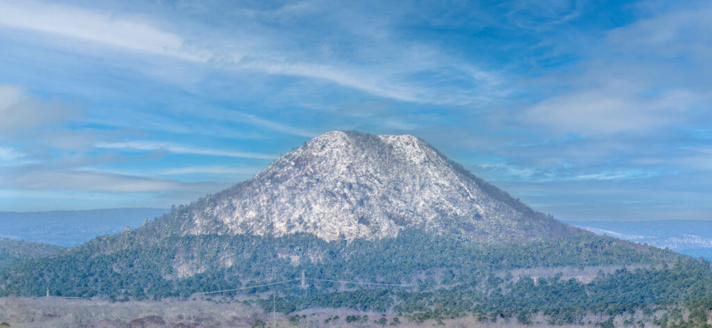 Pinnacle Mountain View after heavy snowfall